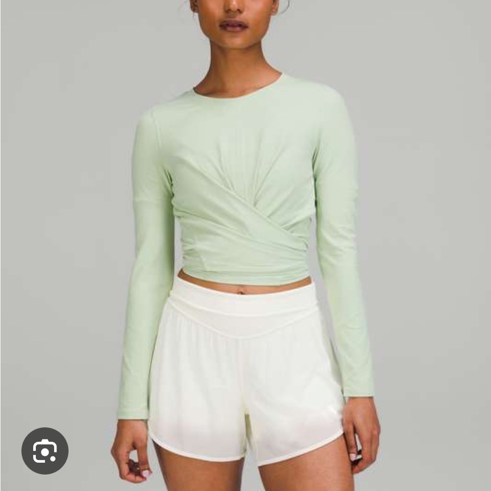 Lululemon time to restore creamy mint top